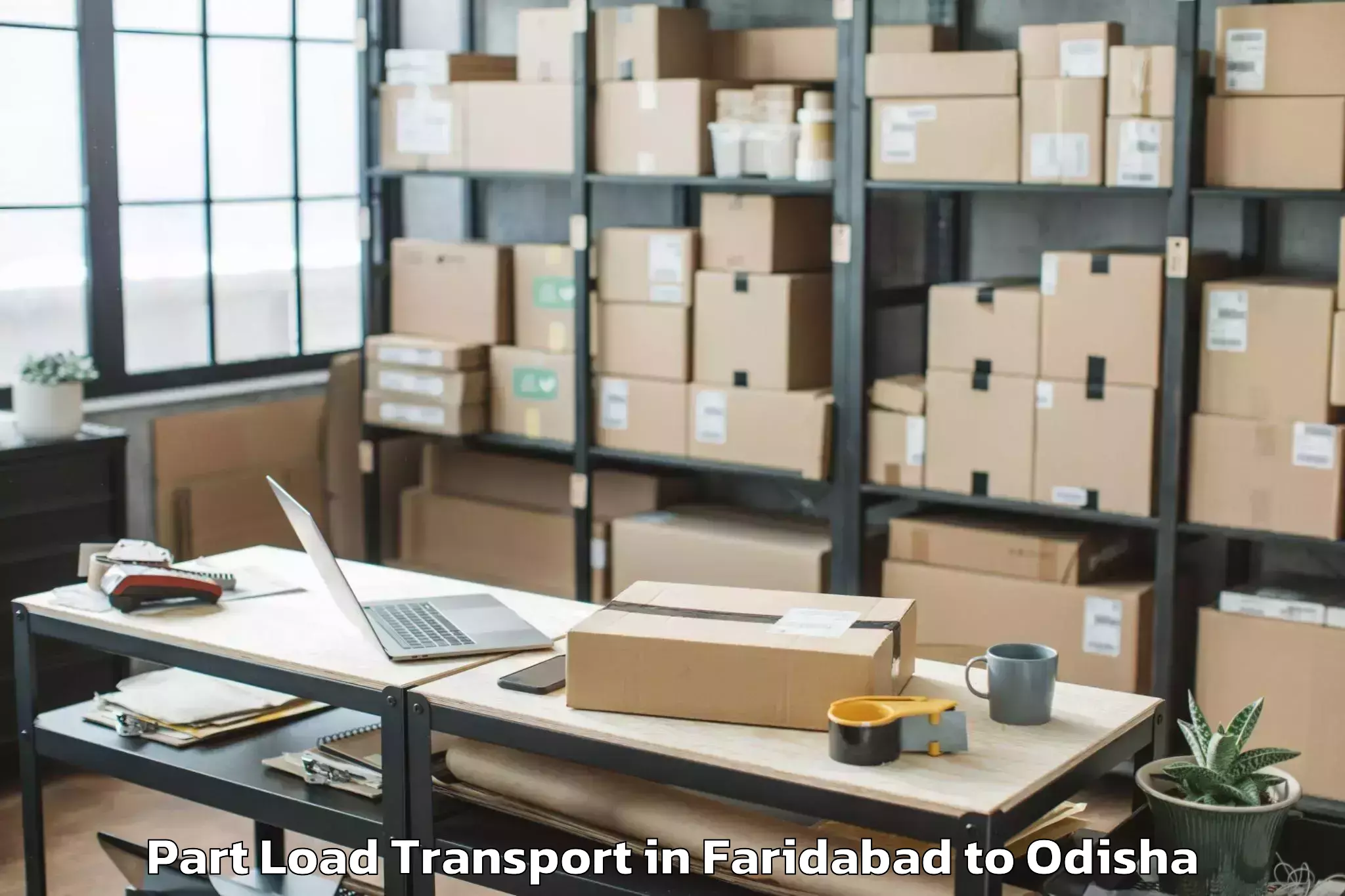 Hassle-Free Faridabad to Lingaraj Part Load Transport